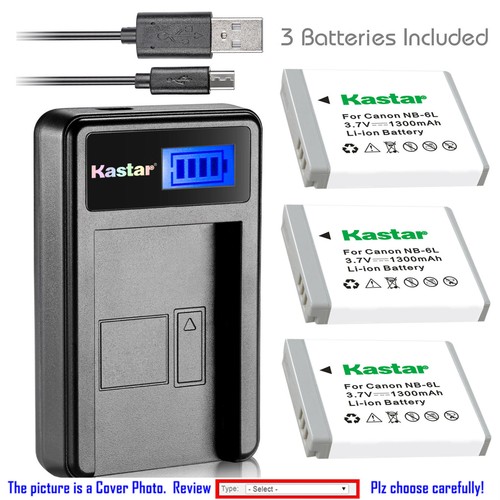 Kastar battery lcd charger - battery, for